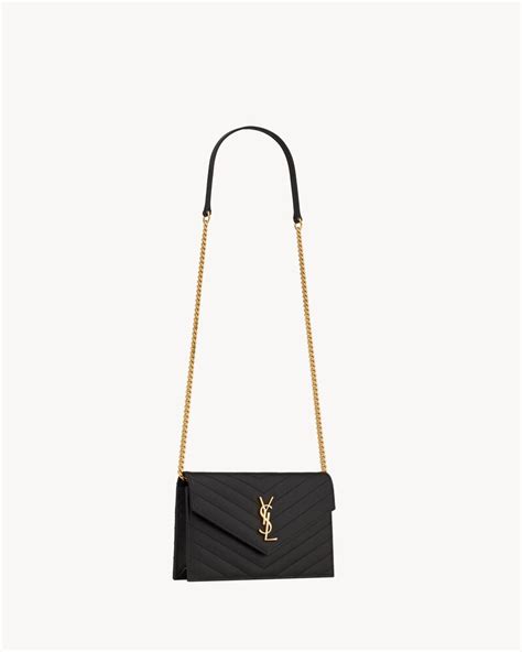 ysl matelassé wallet|YSL envelope bag.